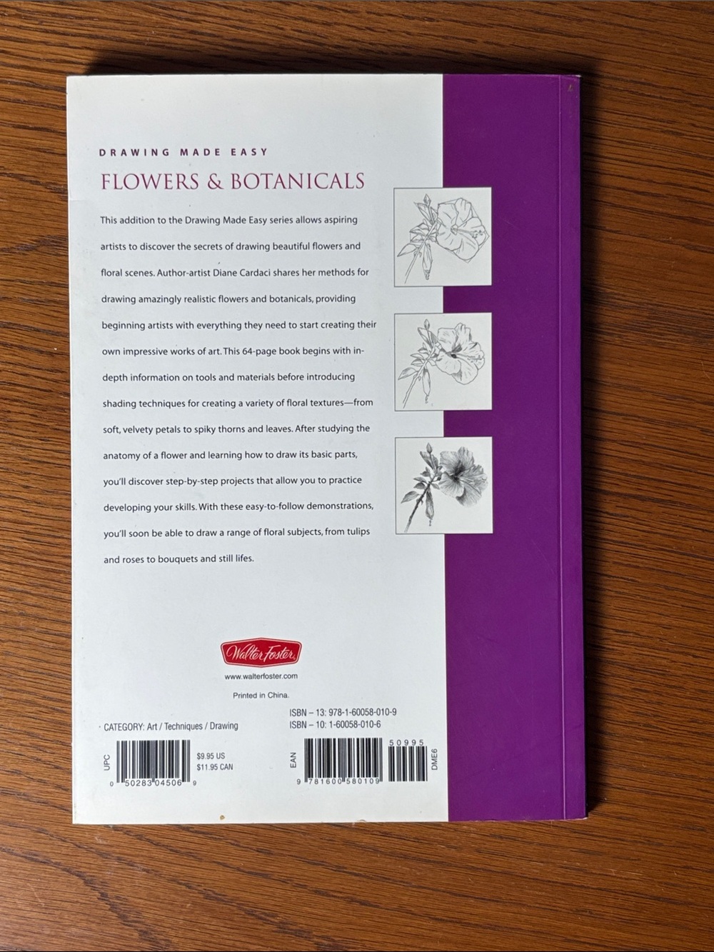 Flowers & Botanicals Drawing Tutorials Book by Walter Foster - Picture 2 of 4